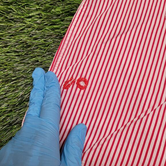 VTG 60s Candy Stripe Shirt Mens M 15.5 Ivy League Mod Button Down - Picture 2 of 11